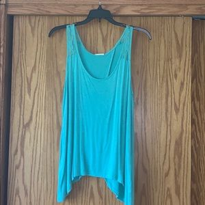 Neon soul teal tank top